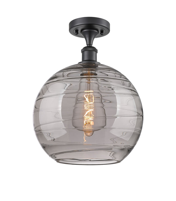 Innovations - 516-1C-BK-G1213-12SM - One Light Semi-Flush Mount - Ballston - Matte Black