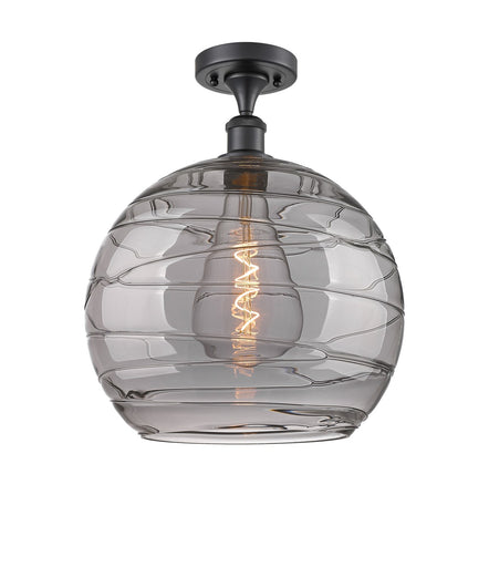 Ballston One Light Semi-Flush Mount Matte Black