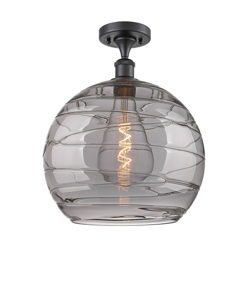 Innovations - 516-1C-BK-G1213-14SM - One Light Semi-Flush Mount - Ballston - Matte Black