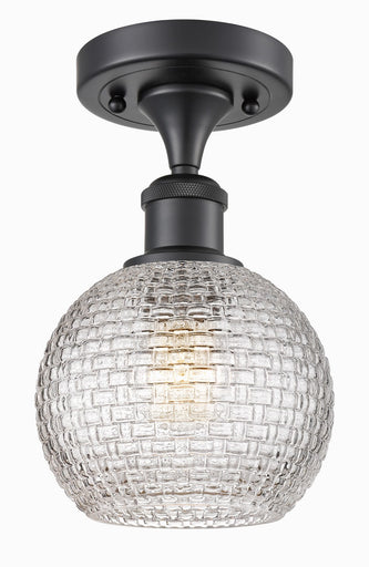 Ballston One Light Semi-Flush Mount Matte Black