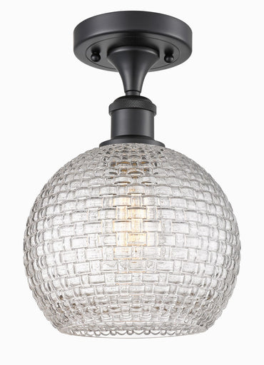 Ballston One Light Semi-Flush Mount Matte Black