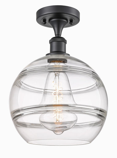 Ballston One Light Semi-Flush Mount Matte Black