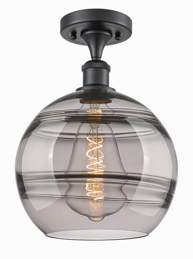 Ballston One Light Semi-Flush Mount Matte Black