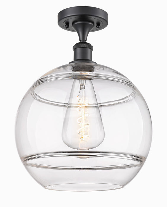 Innovations - 516-1C-BK-G556-12CL - One Light Semi-Flush Mount - Ballston - Matte Black