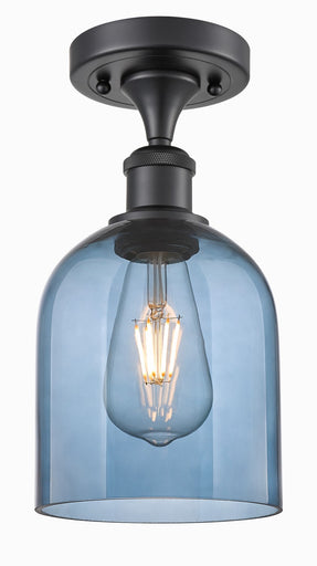 Ballston One Light Semi-Flush Mount Matte Black