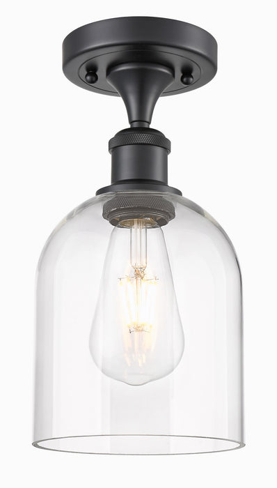 Innovations - 516-1C-BK-G558-6CL - One Light Semi-Flush Mount - Ballston - Matte Black