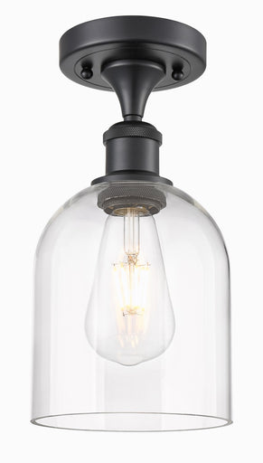 Ballston One Light Semi-Flush Mount Matte Black