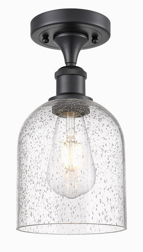 Ballston One Light Semi-Flush Mount Matte Black