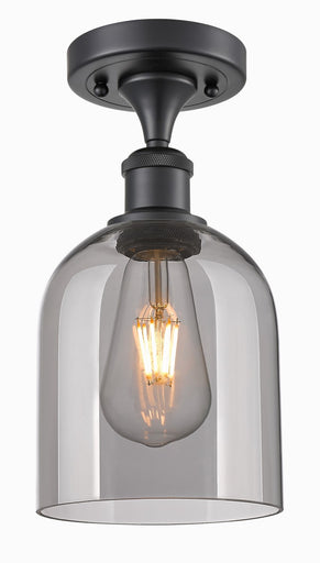 Ballston One Light Semi-Flush Mount Matte Black
