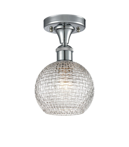 Ballston One Light Semi-Flush Mount Polished Chrome