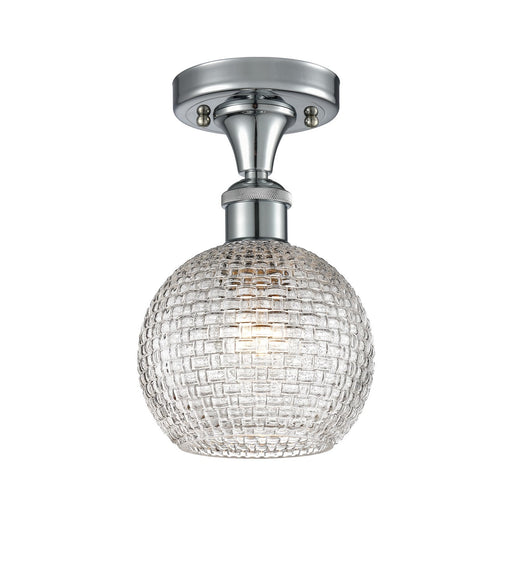 Innovations - 516-1C-PC-G122C-6CL - One Light Semi-Flush Mount - Ballston - Polished Chrome