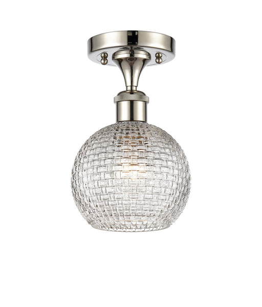 Innovations - 516-1C-PN-G122C-6CL - One Light Semi-Flush Mount - Ballston - Polished Nickel