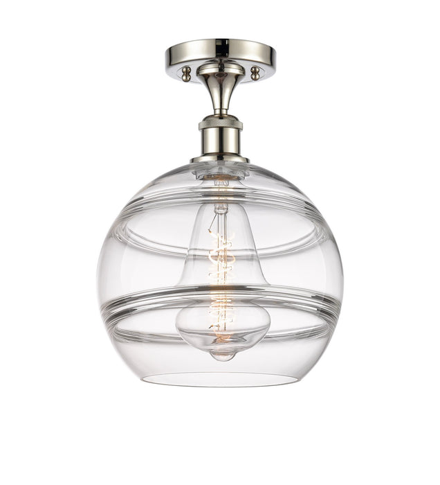 Innovations - 516-1C-PN-G556-10CL - One Light Semi-Flush Mount - Ballston - Polished Nickel