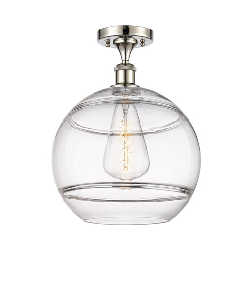 Innovations - 516-1C-PN-G556-12CL - One Light Semi-Flush Mount - Ballston - Polished Nickel