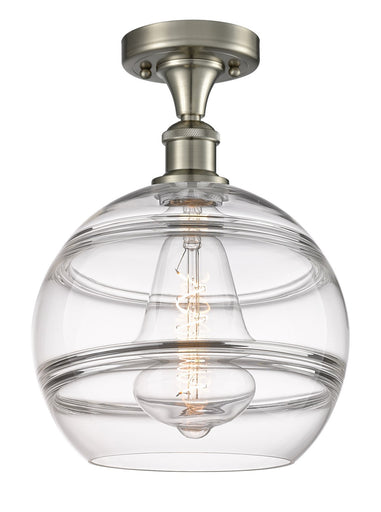 Ballston One Light Semi-Flush Mount Brushed Satin Nickel