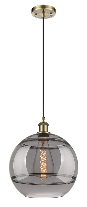 Innovations - 516-1P-AB-G556-12SM - One Light Mini Pendant - Ballston - Antique Brass