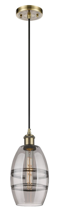 Innovations - 516-1P-AB-G557-6SM - One Light Mini Pendant - Ballston - Antique Brass