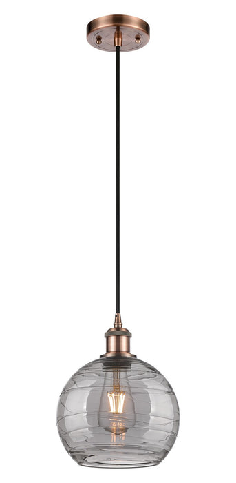 Innovations - 516-1P-AC-G1213-8SM - One Light Mini Pendant - Ballston - Antique Copper