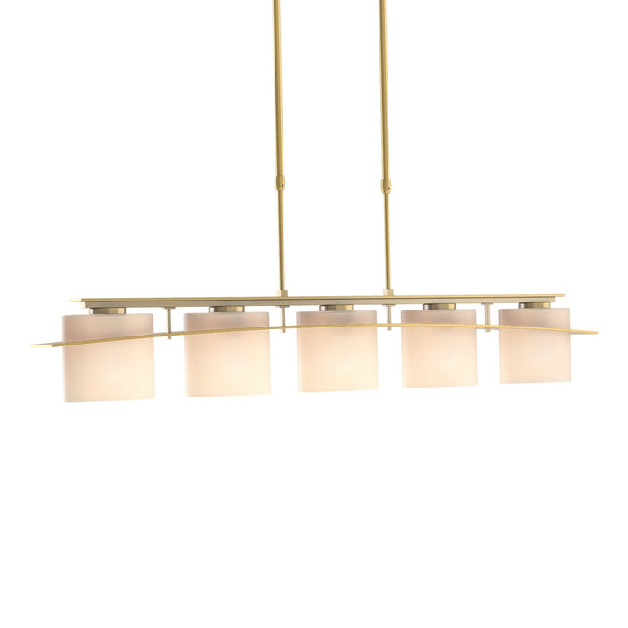 Hubbardton Forge - 137525-SKT-LONG-86-GG0182 - Five Light Pendant - Ellipse - Modern Brass