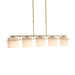 Hubbardton Forge - 137525-SKT-LONG-86-GG0182 - Five Light Pendant - Ellipse - Modern Brass