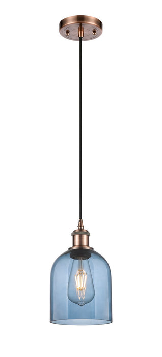Innovations - 516-1P-AC-G558-6BL - One Light Mini Pendant - Ballston - Antique Copper