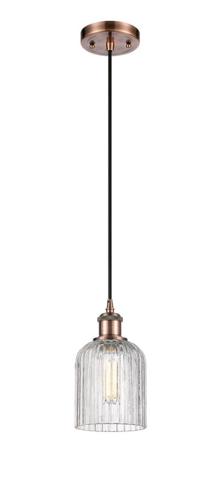 Innovations - 516-1P-AC-G559-5CL - One Light Mini Pendant - Ballston - Antique Copper