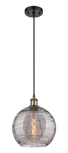 Ballston One Light Mini Pendant Black Antique Brass