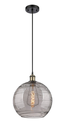 Ballston One Light Mini Pendant Black Antique Brass