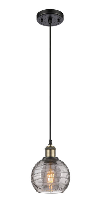 Innovations - 516-1P-BAB-G1213-6SM - One Light Mini Pendant - Ballston - Black Antique Brass