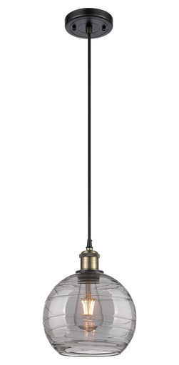 Ballston One Light Mini Pendant Black Antique Brass