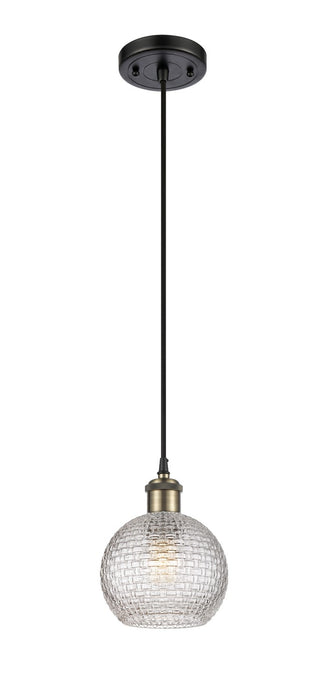 Innovations - 516-1P-BAB-G122C-6CL - One Light Mini Pendant - Ballston - Black Antique Brass