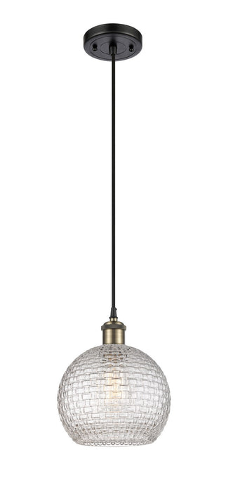 Innovations - 516-1P-BAB-G122C-8CL - One Light Mini Pendant - Ballston - Black Antique Brass