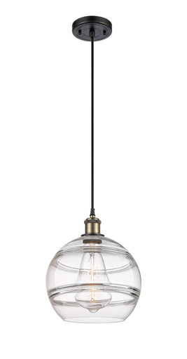 Ballston One Light Mini Pendant Black Antique Brass