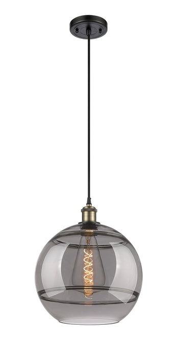 Innovations - 516-1P-BAB-G556-12SM - One Light Mini Pendant - Ballston - Black Antique Brass