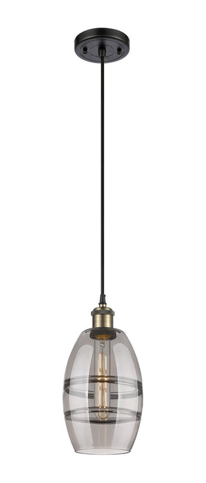 Innovations - 516-1P-BAB-G557-6SM - One Light Mini Pendant - Ballston - Black Antique Brass