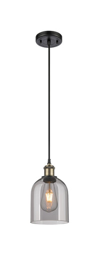 Ballston One Light Mini Pendant Black Antique Brass