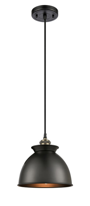Innovations - 516-1P-BAB-M14-BK - One Light Mini Pendant - Ballston - Black Antique Brass