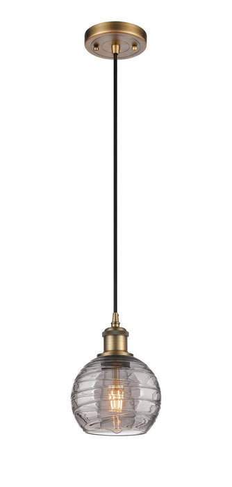 Innovations - 516-1P-BB-G1213-6SM - One Light Mini Pendant - Ballston - Brushed Brass