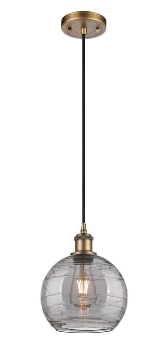 Innovations - 516-1P-BB-G1213-8SM - One Light Mini Pendant - Ballston - Brushed Brass