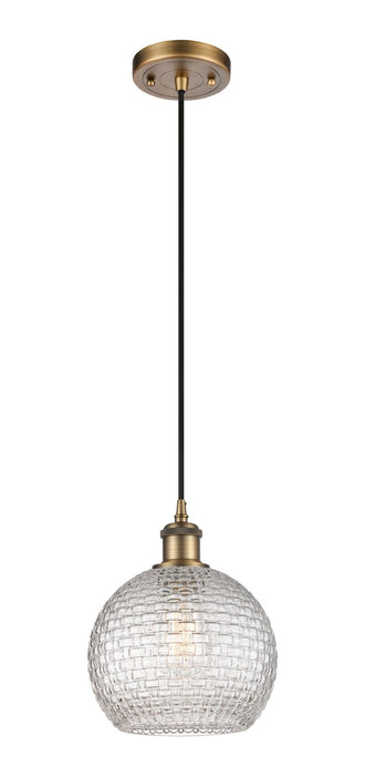 Innovations - 516-1P-BB-G122C-8CL - One Light Mini Pendant - Ballston - Brushed Brass