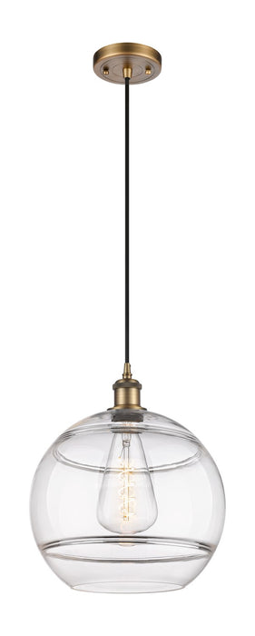 Innovations - 516-1P-BB-G556-12CL - One Light Mini Pendant - Ballston - Brushed Brass