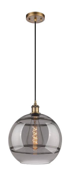 Innovations - 516-1P-BB-G556-12SM - One Light Mini Pendant - Ballston - Brushed Brass