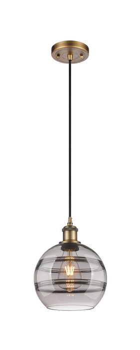 Innovations - 516-1P-BB-G556-8SM - One Light Mini Pendant - Ballston - Brushed Brass