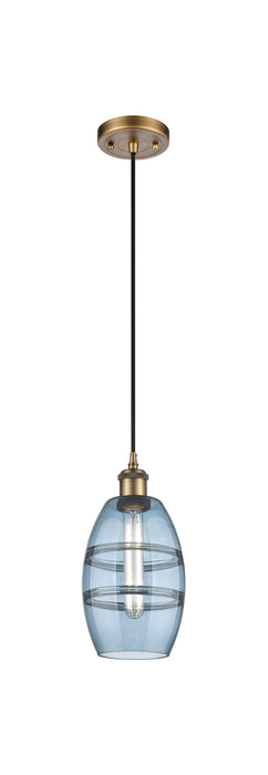 Innovations - 516-1P-BB-G557-6BL - One Light Mini Pendant - Ballston - Brushed Brass