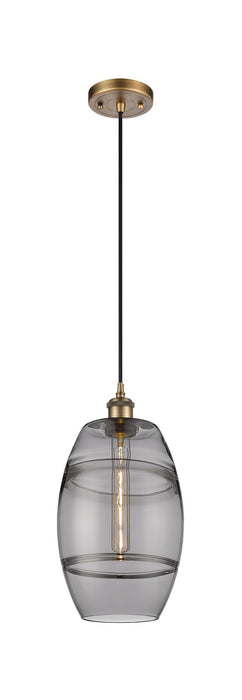 Innovations - 516-1P-BB-G557-8SM - One Light Mini Pendant - Ballston - Brushed Brass