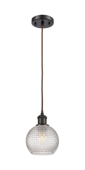 Innovations - 516-1P-OB-G122C-6CL - One Light Mini Pendant - Ballston - Oil Rubbed Bronze