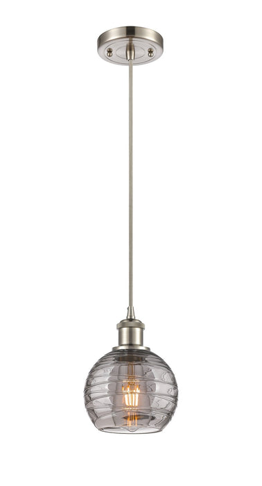 Innovations - 516-1P-SN-G1213-6SM - One Light Mini Pendant - Ballston - Brushed Satin Nickel