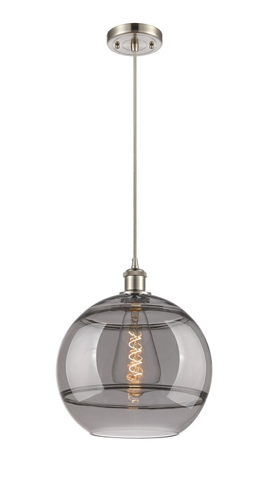 Innovations - 516-1P-SN-G556-12SM - One Light Mini Pendant - Ballston - Brushed Satin Nickel