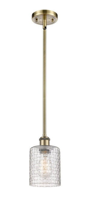 Innovations - 516-1S-AB-G112C-5CL - One Light Mini Pendant - Ballston - Antique Brass