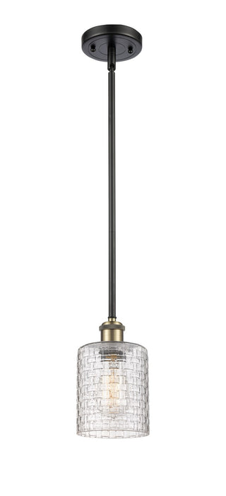 Innovations - 516-1S-BAB-G112C-5CL - One Light Mini Pendant - Ballston - Black Antique Brass